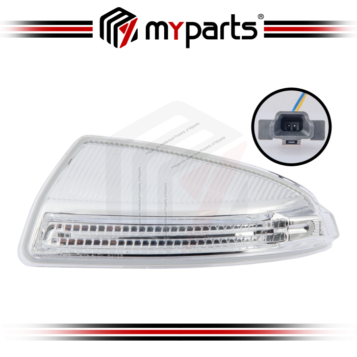 TYC Fits Mercedes Benz M-Class W164 Facelift 2007~2011 Side Door Mirror LED Signal Lamp Turn | LH Left Hand (Passenger Side)