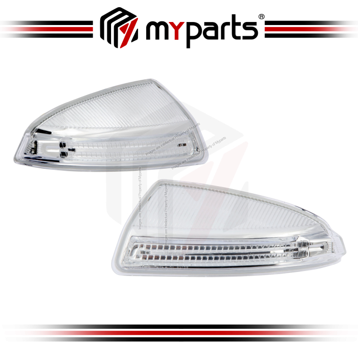 TYC Fits Mercedes Benz M-Class W164 Facelift 2007~2011 Side Door Mirror LED Signal Lamp Turn | Pair LH Left Hand Side + RH Right Hand Side