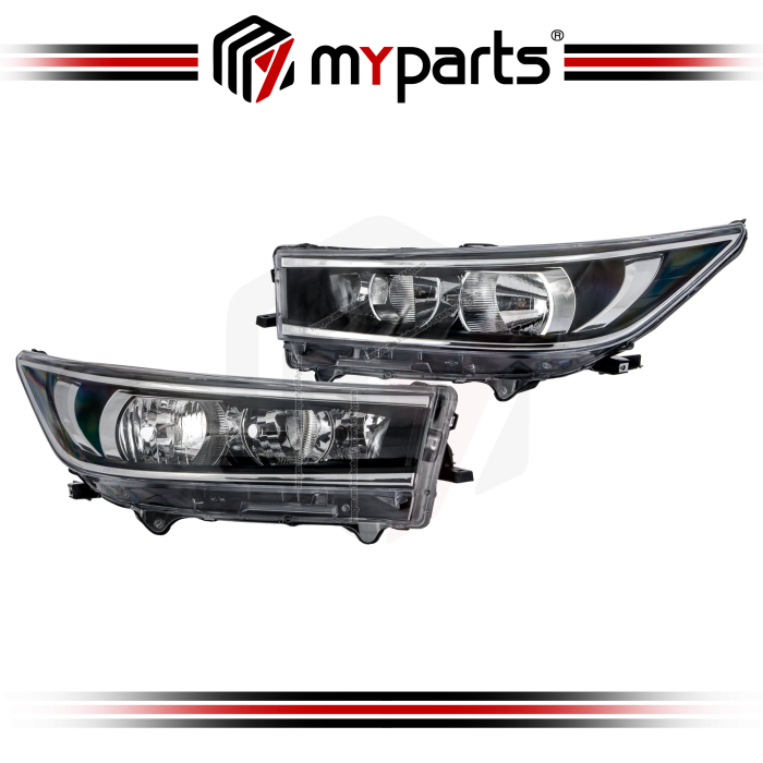 TYC Fits Toyota Innova TGN140 2016~2022 Head Lamp Head Light HeadLamp Front Headlight (No LED) | Pair LH Left Hand + RH Right Hand