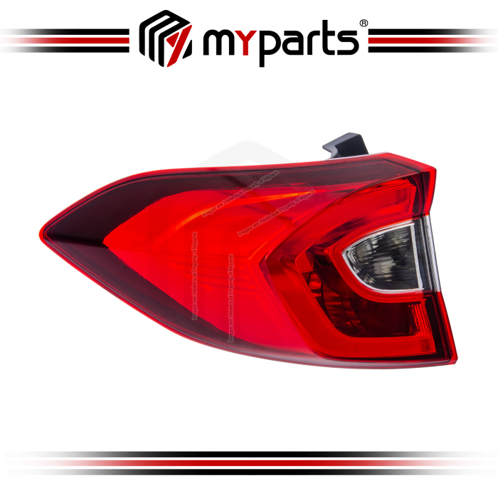 TYC Fits Honda BR-V BRV DG TSA 2017~  Outer Tail Lamp Taillamp Tail Light Rear Light (With LED) | LH left Hand (Passenger Side)