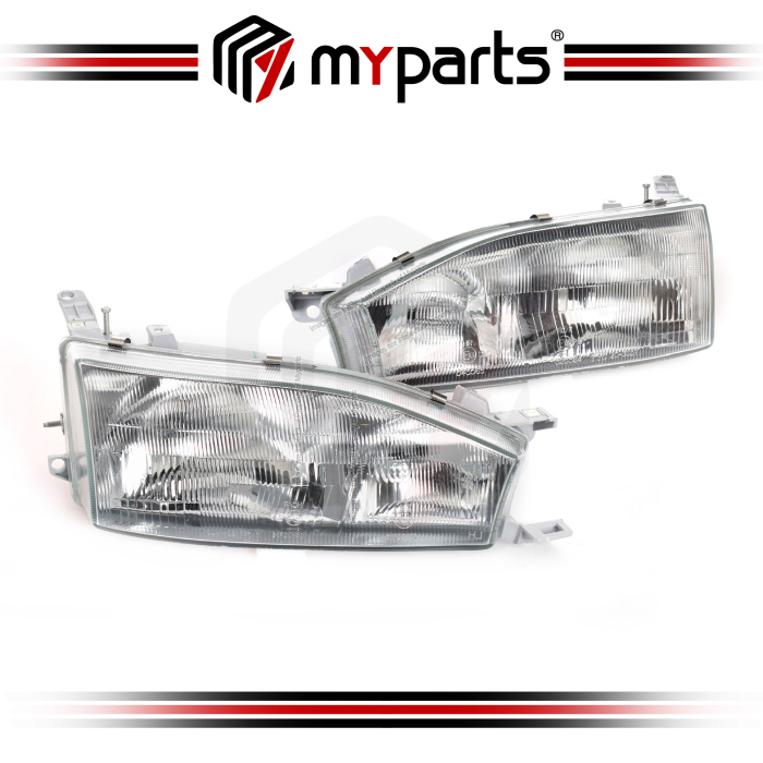 TYC Fits Toyota Camry SXV10 Series 1992~1997 Sedan | Headlight Head Light Front Head Lamp | Pair Of LH LHS Left Hand + RH RHS Right Hand