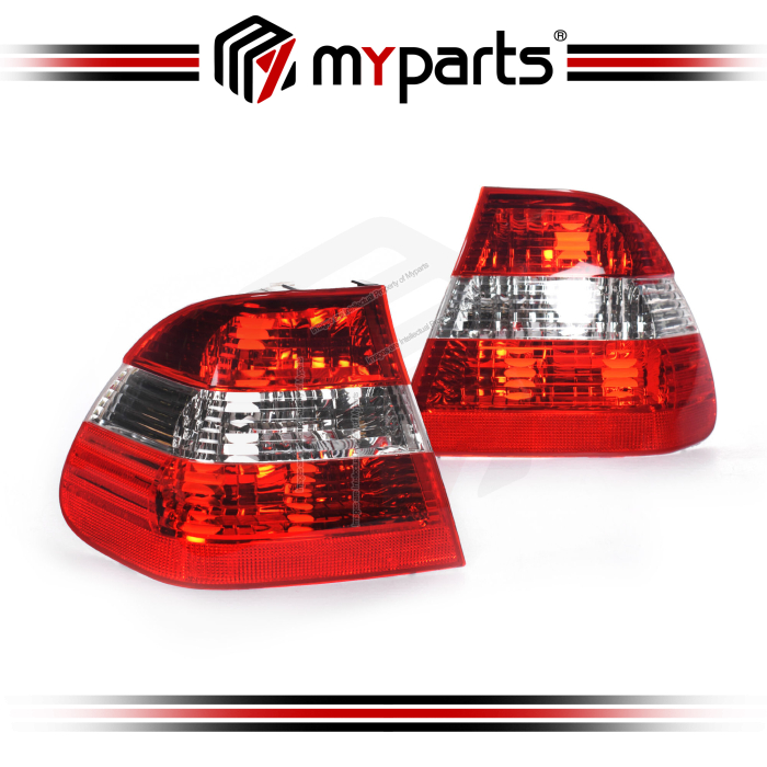 Tail Light Outer Clear Middle  Sedan (Set LH+RH)