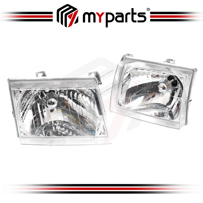 TYC Fits Ford Ranger Ute 2003~2006 | Headlight Head Light Front Lamp | Pair of LH Left Hand (Passenger Side) + RH Right Hand (Driver Side)