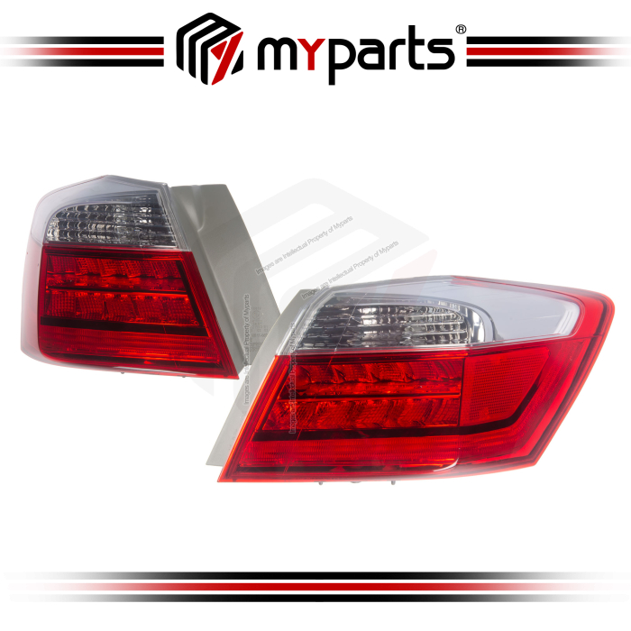 TYC Fits Honda Accord T2A CR Series Sedan 2013~2016 | Taillight Tail Light Outer Rear Lamp | Pair of LH Left Hand (Passenger) + RH Right Hand (Driver)