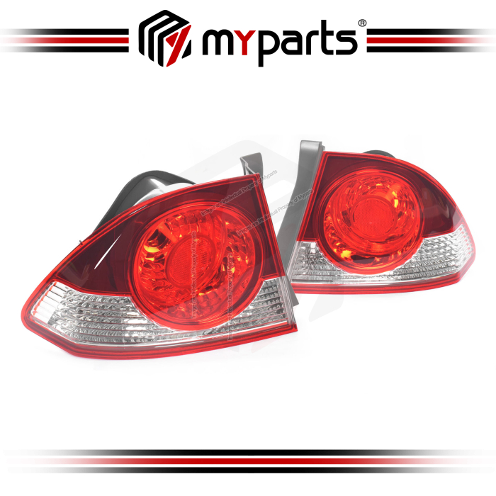 TYC Fits Honda Civic FD Series 1 Sedan 2006~2008 | Taillight Tail Light Rear Lamp SNA SNB | Pair of LH Left Hand (Passenger) + RH Right Hand (Driver)