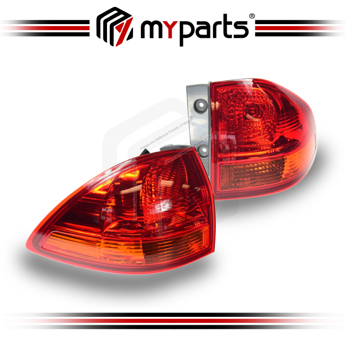 TYC Fits Mitsubishi Pajero Sport KG KH PB 2009~2013 | Taillight Tail Light Rear Lamp Outer | Pair of LH Left Hand + RH Right Hand