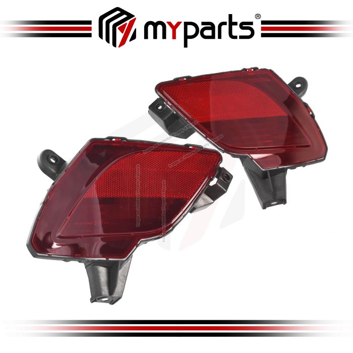 TYC Fits Mazda CX5 CX-5 KE 2012~2017 | Rear Bumper Bar Reflector (No Light / Lamp Provision) | Pair of LH LHS Left Hand + RH RHS Right Hand
