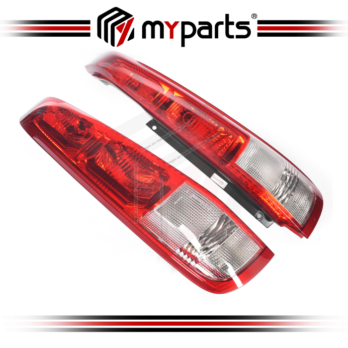 TYC Fits Nissan X-Trail Xtrail T30 Series 1 2001~2003 | Taillight Tail Light Rear Lamp (Frost White) | Pair of LH Left Hand + RH Right Hand