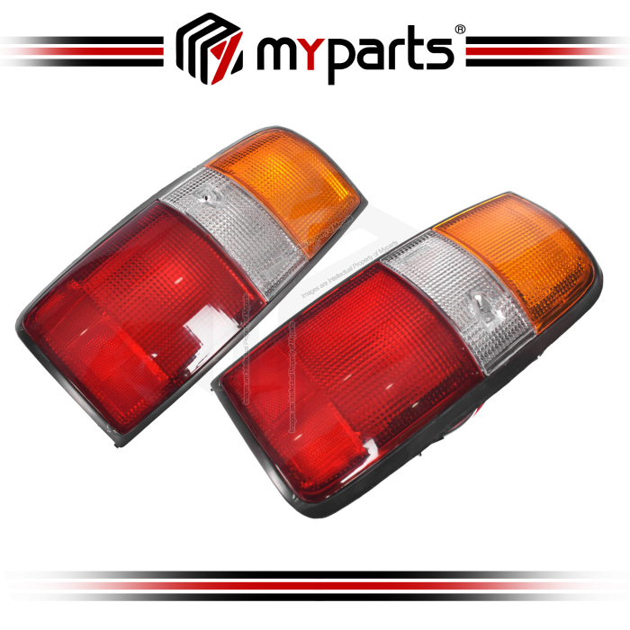 TYC Fits Toyota Landcruiser 80 Series 1990~1998 | Taillight Tail Light Rear Lamp | Pair of LH Left Hand (Passenger) + RH Right Hand (Driver)