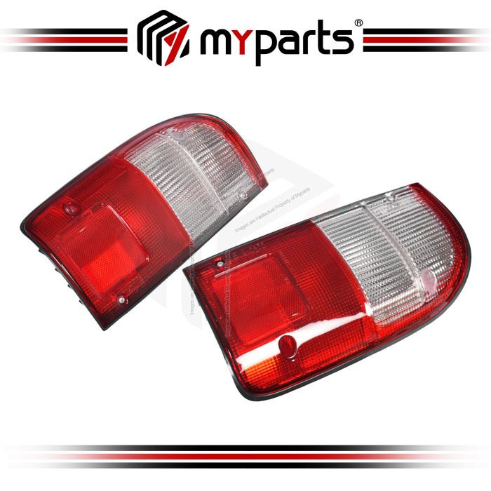 TYC Fits Toyota Hilux SR RZN147 LN166 LN167 KDN165 1998~2005 | Taillight Tail Light Rear Lamp Assembly | Pair Of LH LHS Left Hand + RH RHS Right Hand