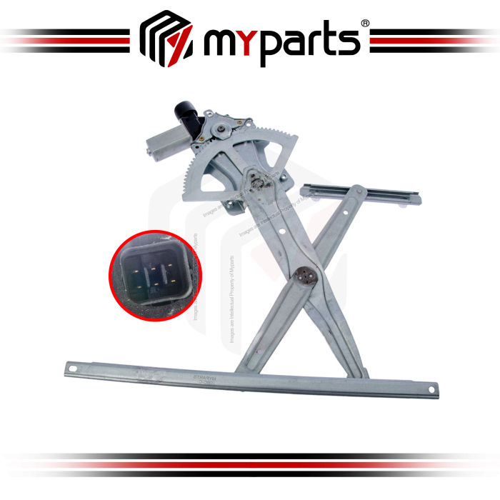 Myparts Isuzu Dmax V-Cross RT 2013~2020 (With 2Pins Motor) FRONT Power Window Gear Regulator Door | RH RHS Right Hand (Driver)