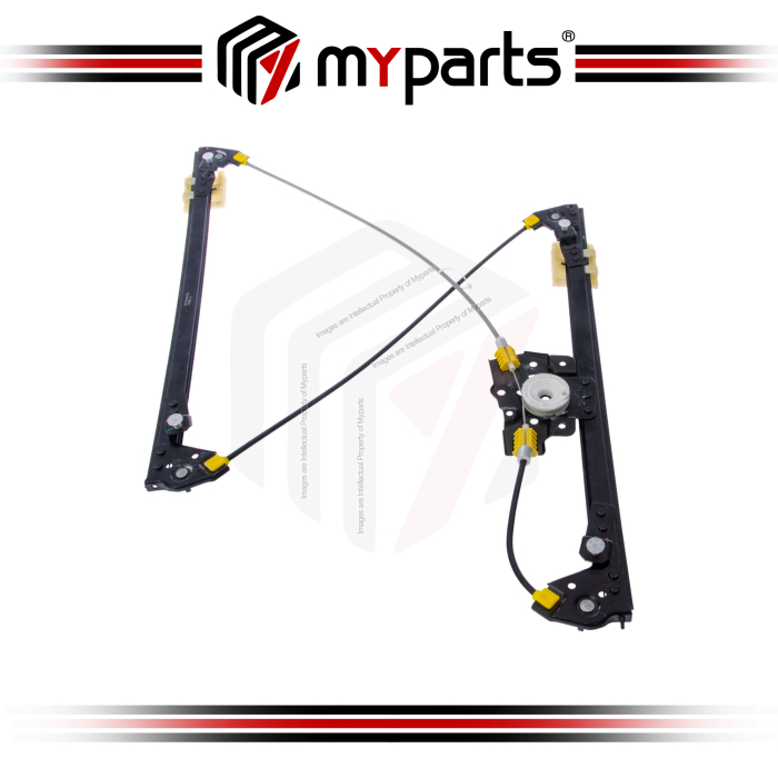 Myparts Fits BMW X6 E71 2007~2014 | FRONT (No Motor) Electric Power Window Regulator Door Gear | LH Left Hand (Passenger Side)