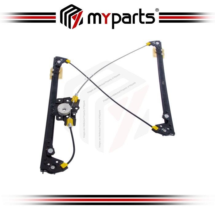 Myparts Fits BMW X6 E71 2007~2014 | FRONT (No Motor) Electric Power Window Regulator Door Gear | RH Right Hand (Driver Side)