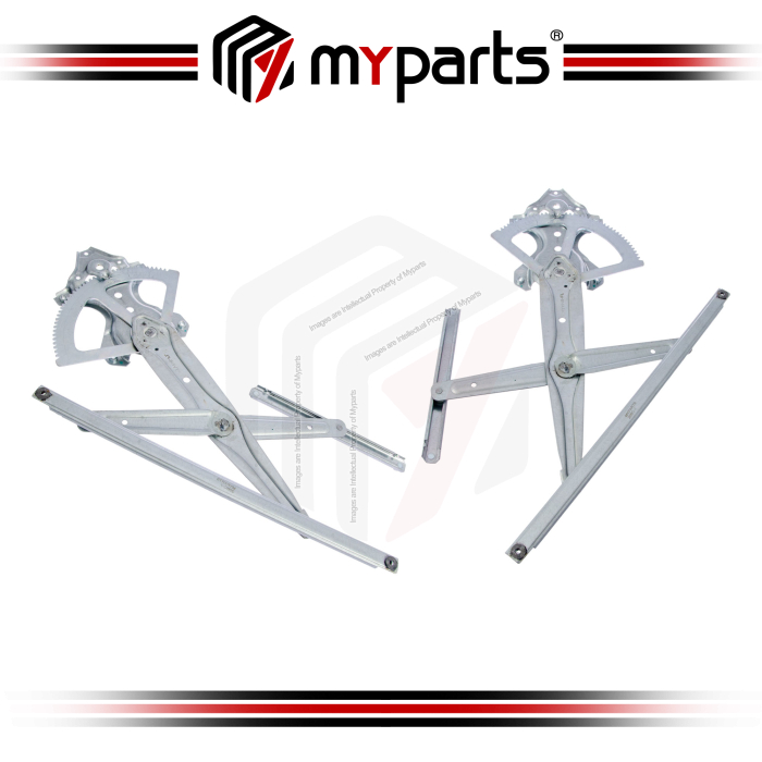 Myparts Toyota Hilux Vigo KUN25 SR 2005~2015 | Front (No Motor) Electric Window Gear Regulator Door | Set LH Left Hand Side + RH Right Hand Side