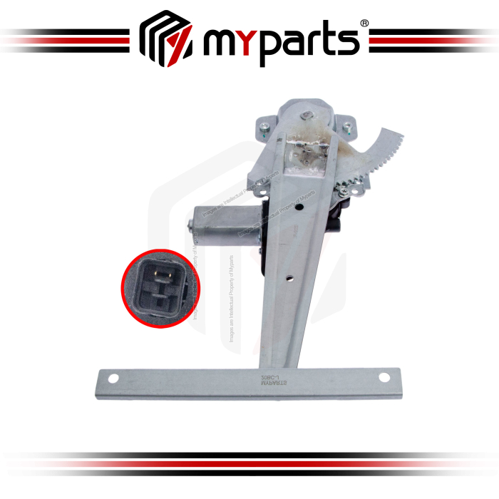 Myparts Fits Chevrolet Colorado 2012~2020 | REAR (With Motor) Power Window Gear Regulator Door | RH RHS Right Hand (Driver)