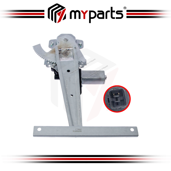 Myparts Fits Chevrolet Colorado 2012~2020 | REAR (With Motor) Power Window Gear Regulator Door | LH LHS Left Hand (Passenger)