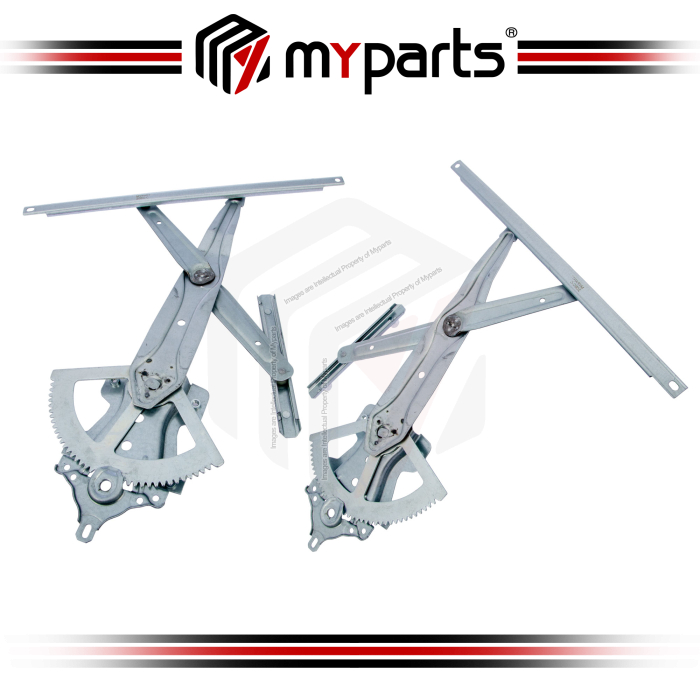 Myparts Chevrolet Colorado 2012~2020 (No Motor) FRONT Power Window Gear Regulator Door Depan | Pair LH Left (Passenger) + RH Right (Driver)