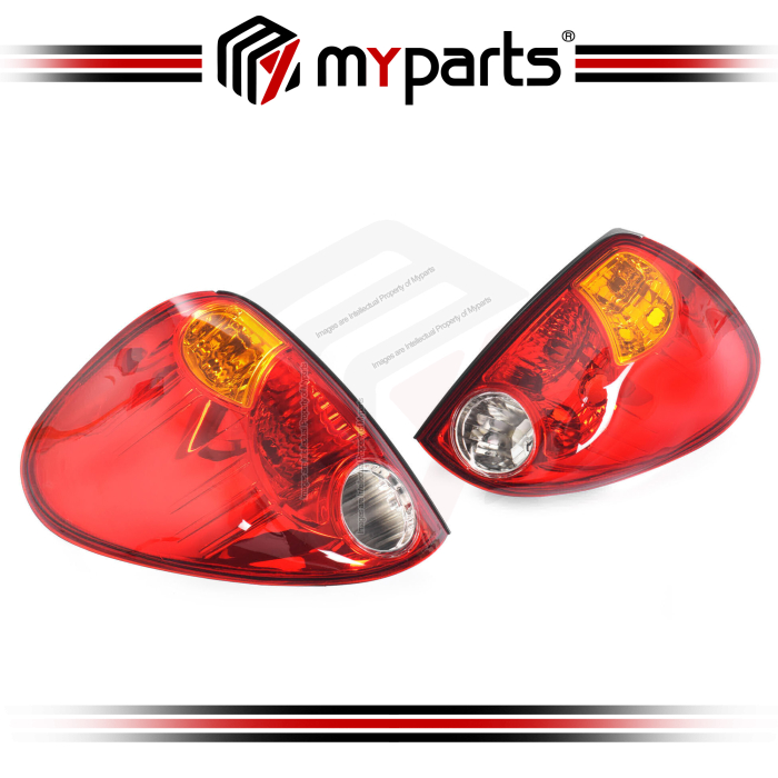 TYC Fits Mitsubishi Triton Ute ML MN 2006~2015 | Taillight Tail Light Rear Lamp | Pair LH Left Hand (Passenger Side) + RH Right Hand (Driver Side)
