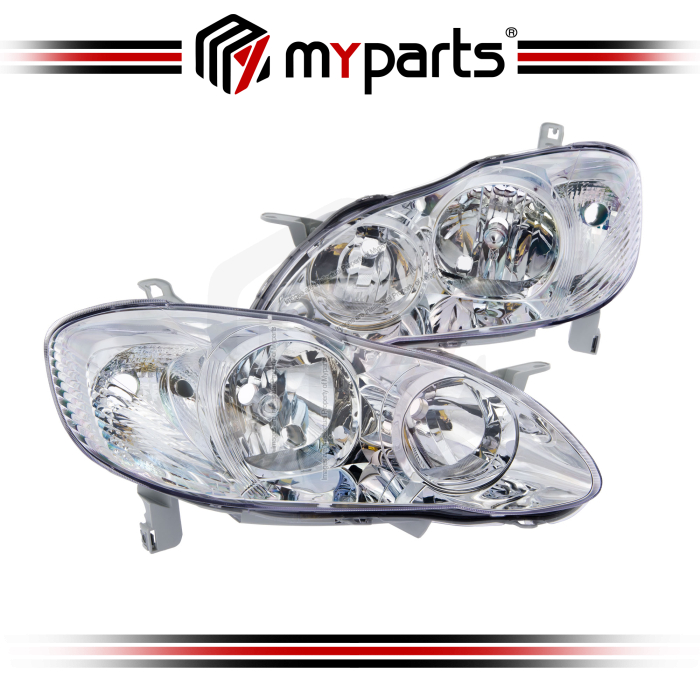 TYC Toyota Corolla Altis Sedan E120 Series 2003~2007 | Headlight Head Light Front Head Lamp | Pair of LH LHS Left Hand + RH RHS Right Hand