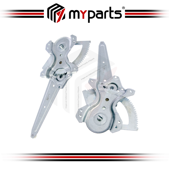 Myparts Fits Toyota RAV4 RAV-4 ACA30 2005~2012 | REAR (No Motor) Power Window Gear Regulator Door | Set LH Left Hand Side + RH Right Hand Side