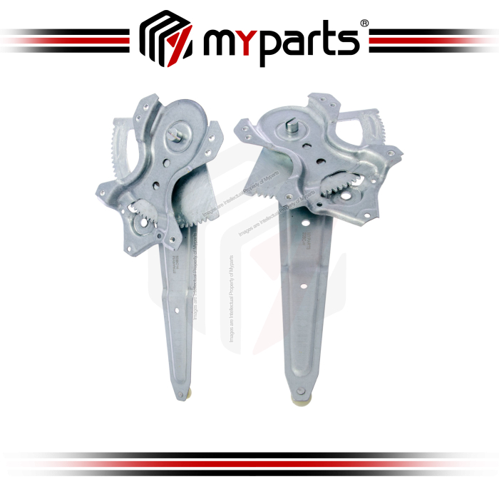 Myparts Toyota Corolla E172 Altis 2013~2019 | Rear (No Motor) Power Window Gear Regulator Door | Set LH Left Hand Side + RH Right Hand Side