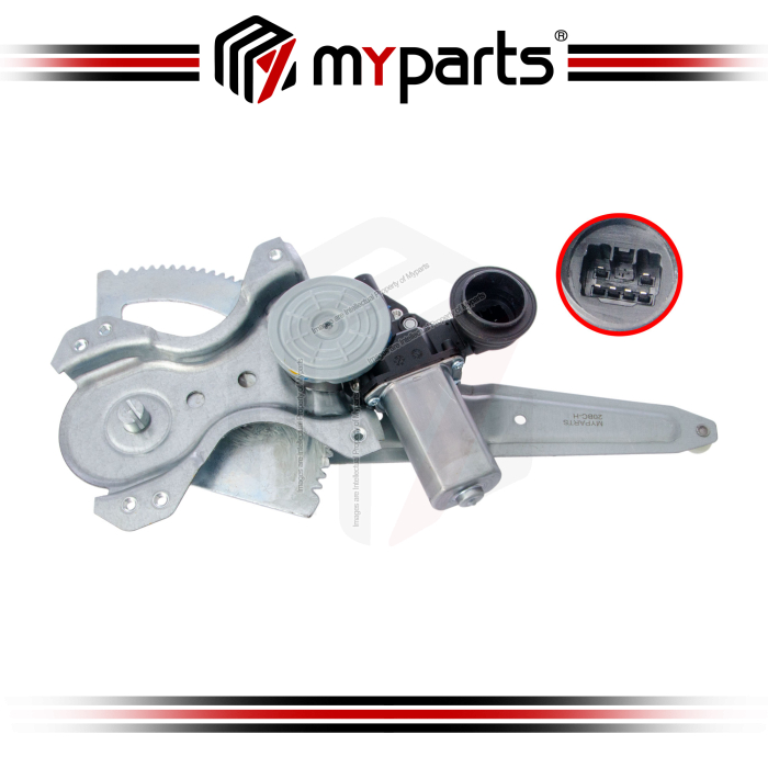 Myparts Toyota Corolla E172 Altis 2013~2019 | Rear (With Motor) Power Window Gear Regulator Door | LH Left Hand (Passenger Side)