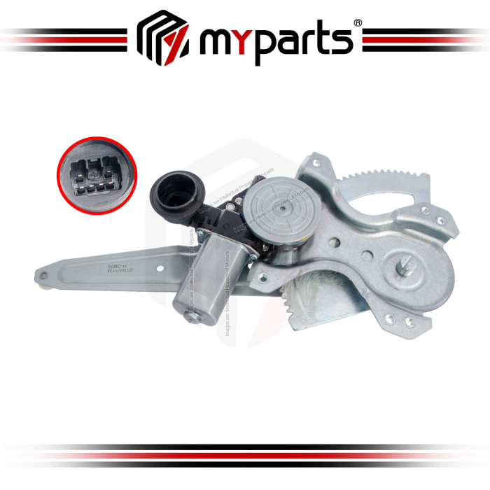 Myparts Toyota Corolla E172 Altis 2013~2019 | Rear (With Motor) Power Window Gear Regulator Door | RH Right Hand (Driver Side)