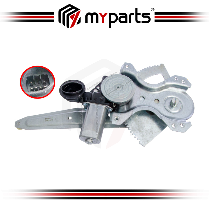 Myparts Fits Toyota Camry ACV40 2006~2012 | REAR (With Motor) Electric Power Window Gear Regulator Door | RH Right Hand (Driver Side)