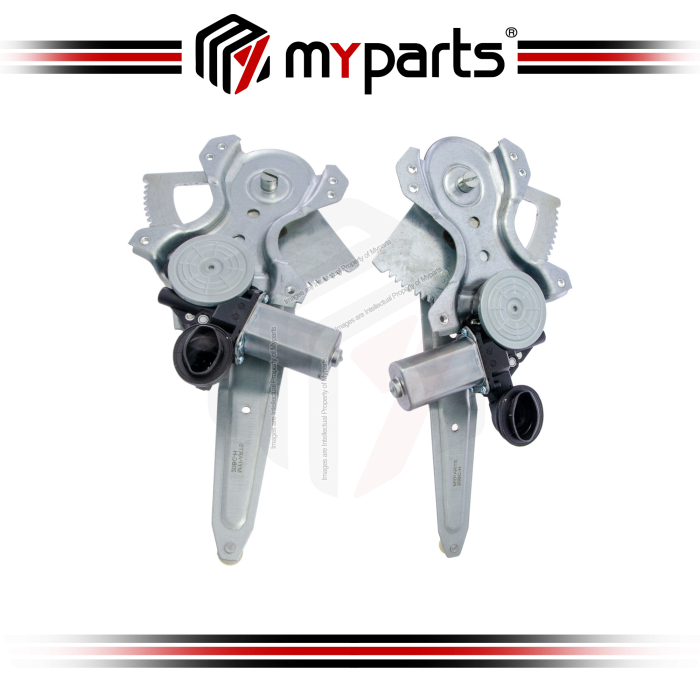 Myparts Fits Toyota Camry ACV40 2006~2012 | REAR (With Motor) Electric Power Window Gear Regulator Door |  Set LH Left Hand Side + RH Right Hand Side