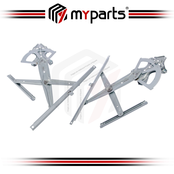 Myparts Fits Toyota RAV4 RAV-4 ACA20 4Door 2000~2005 | Front (No Motor) Power Window Gear Regulator Door | Set LH Left Hand Side + RH Right Hand Side