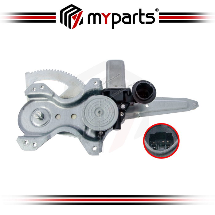Myparts Fits Toyota Corolla Altis 2008~2013 E140 | REAR (With Motor) Electric Power Window Gear Regulator | LH Left Hand (Passenger Side)