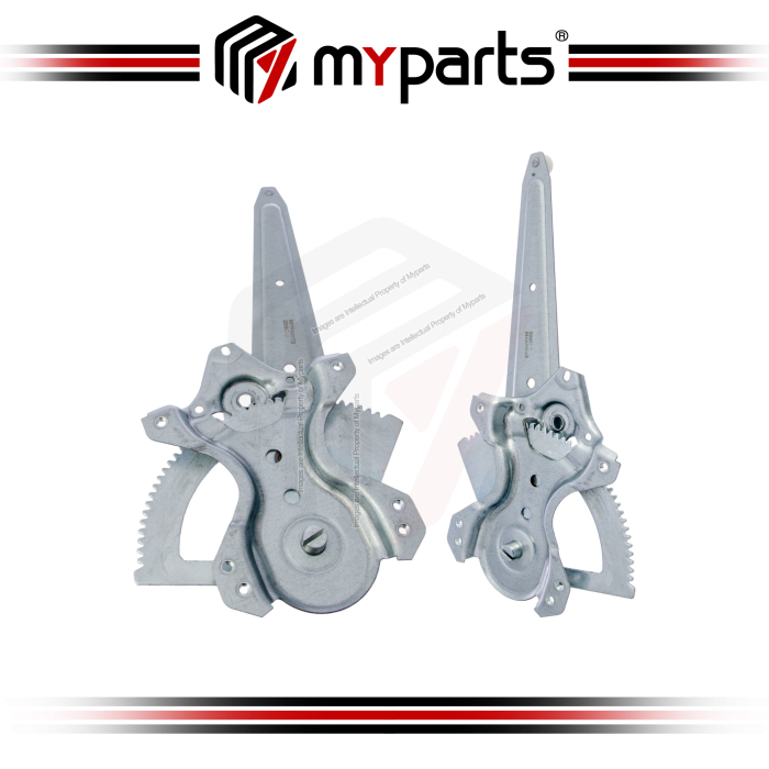 Myparts Toyota RAV4 RAV-4 ACA20 4Door 2000~2005 | Rear (No Motor) Power Window Gear Regulator Door | Set LH Left Hand Side + RH Right Hand Side