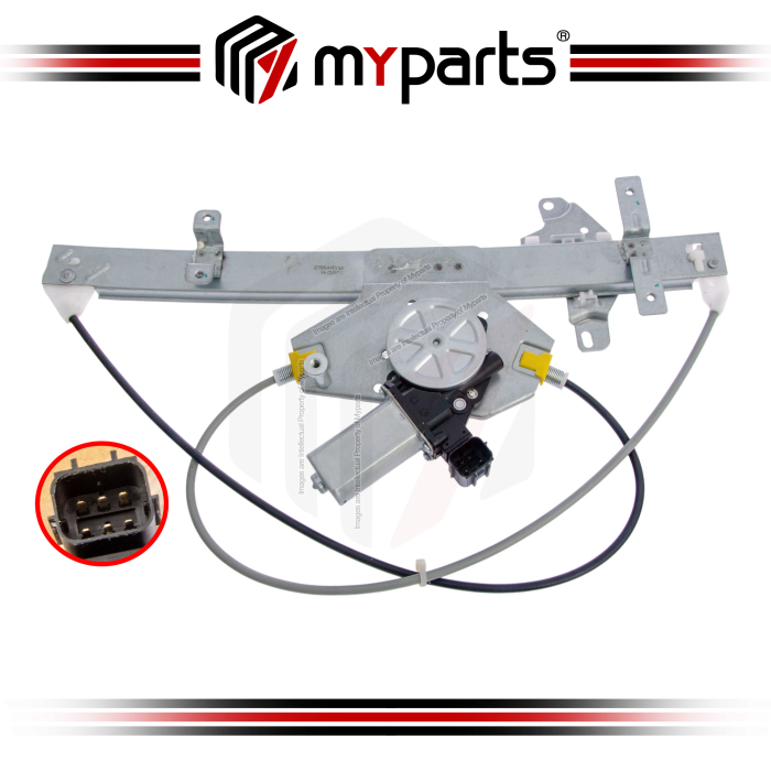 Myparts Fits Nissan Sylphy B17 2014~2017 | FRONT (6Pins Motor) Electric Power Window Gear Regulator Door | RH Right Hand (Driver Side)