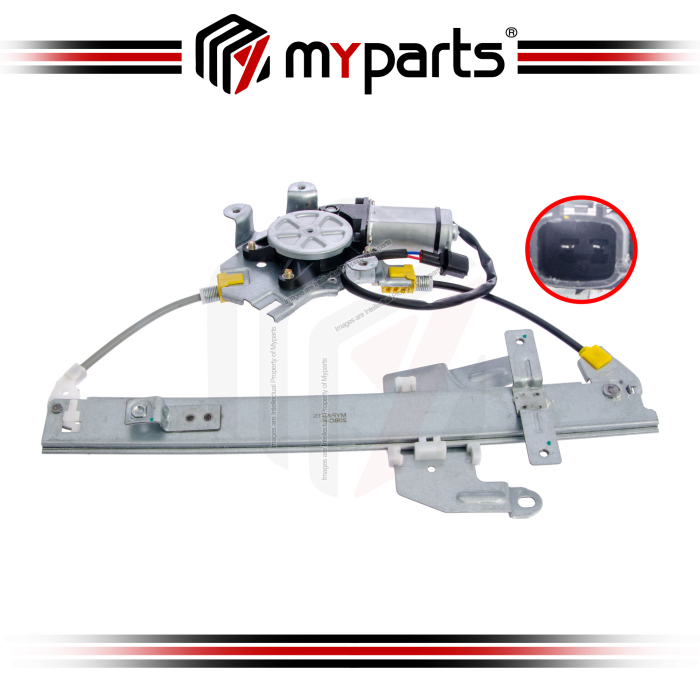 Myparts Fits Nissan Xtrail X-Trail T30 2001~2013 | Rear (With Motor) Power Window Gear Regulator Door | RH Right Hand (Driver Side)