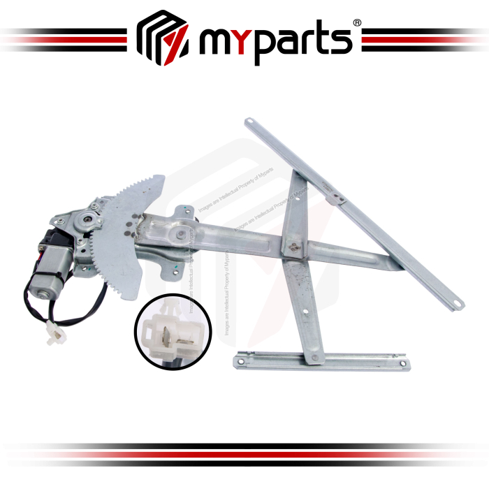 Myparts Fits Toyota Corolla EE90 AE90 AE92 1988~1992 | FRONT Power Window Gear Regulator (With Motor) Door | RH Right Hand (Driver Side)
