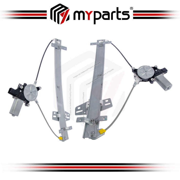 Myparts Fits Subaru Forester 2008~2013 | Front (With Motor) Electric Power Window Gear Regulator Door | Set LH Left Hand Side + RH Right Hand Side