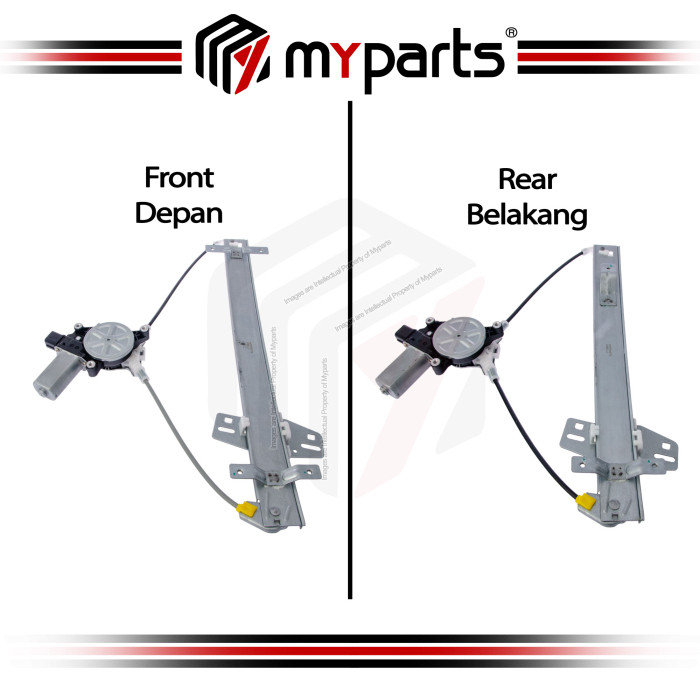 Door Window Regulator Front or Rear (Electric With Motor) (VAR)