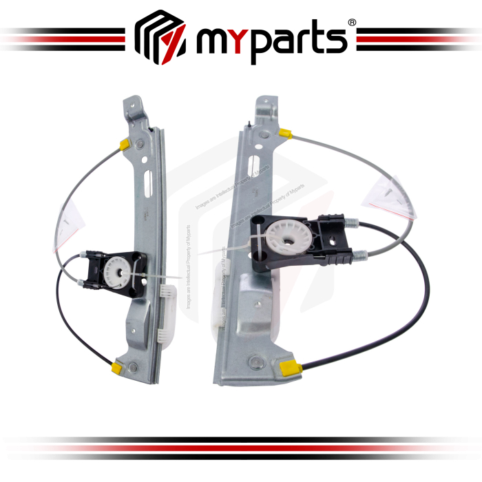 Myparts Fits Jaguar XF Series 2009~2015 | REAR (No Motor) Electric Power Window Regulator Gear Door |  Set LH Left Hand Side + RH Right Hand Side