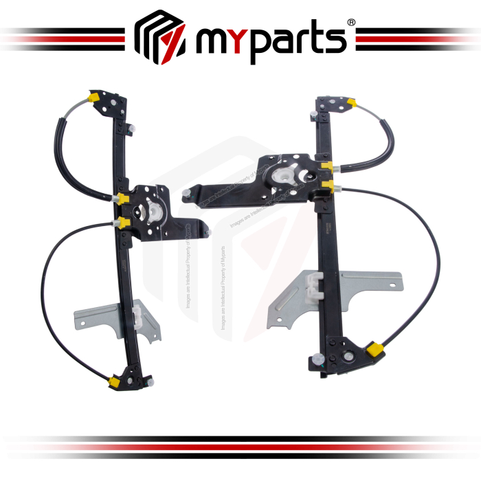 Myparts Fits Peugeot 508 W23 2011~2019 | Front (No Motor) Power Electric Window Gear Regulator | Set LH Left Hand Side + RH Right Hand Side