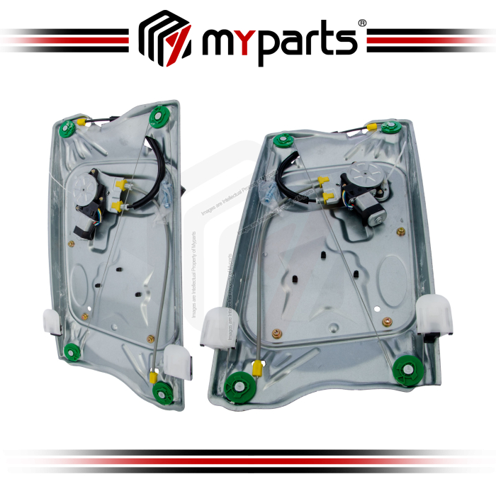 Myparts Land Rover Freelander L359 2006~2014 (6 Pins Motor) Power Electric Window Gear Regulator | Pair LH Left (Passenger ) + RH Right (Driver)