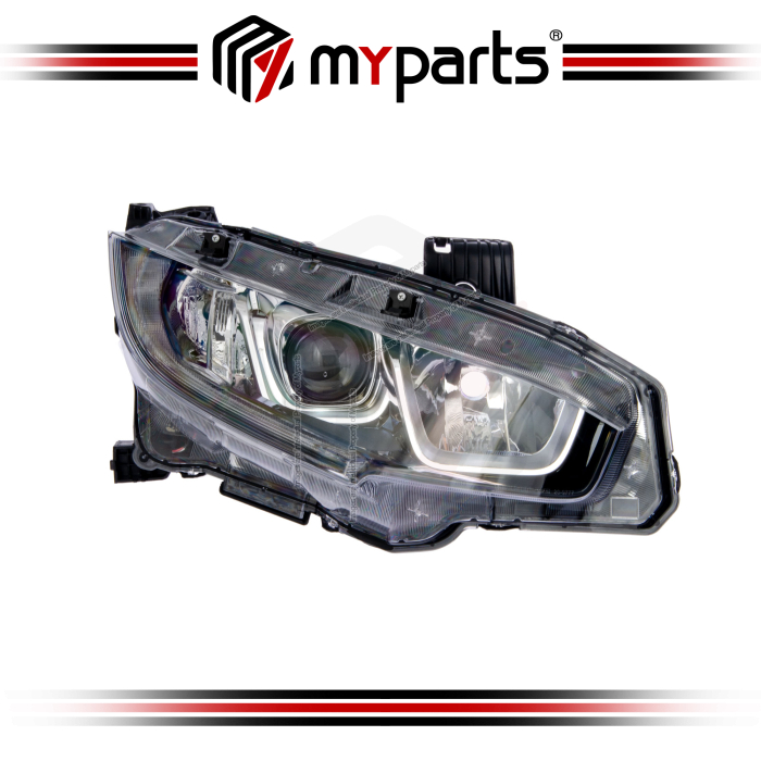 TYC Fits Honda Civic FC FK 2016~2021 | Headlight Head Light Front Lamp (Projector With LED DRL) | RH RHS Right Hand (Driver Side)