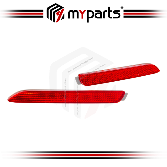 TYC Fits Lexus RC200 RC300 ASC10 GSC10 2014~2023 Rear Bumper Reflector Reflex Red | Pair LH Left Hand (Passenger) + RH Right Hand (Driver)