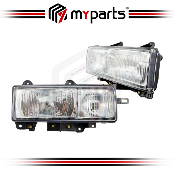 TYC Fits Isuzu Hicom NHR NKR NPR 1987~1993 Headlamp Head Lamp Headlight Head Light Front | Pair LH Left (Passenger) + RH Right (Driver)