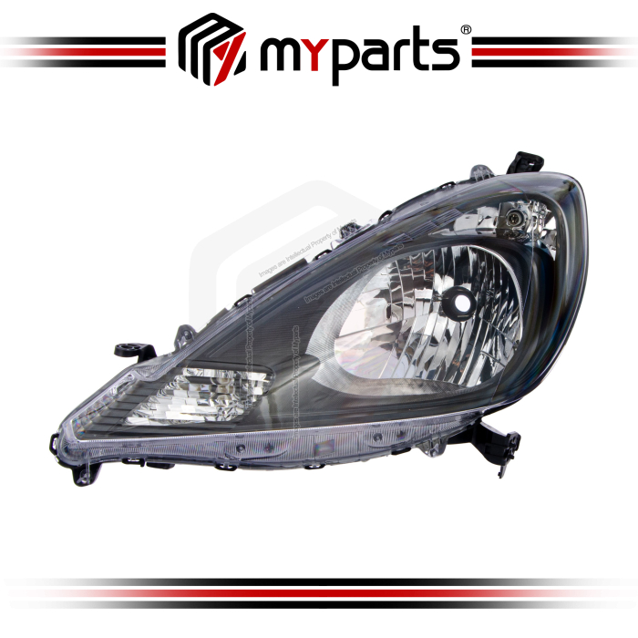 TYC Fits Honda Jazz GE 2011~2014 TFO TF0 (Black) Head Lamp Head Light Front Headlight | LH Left (Passenger Side)