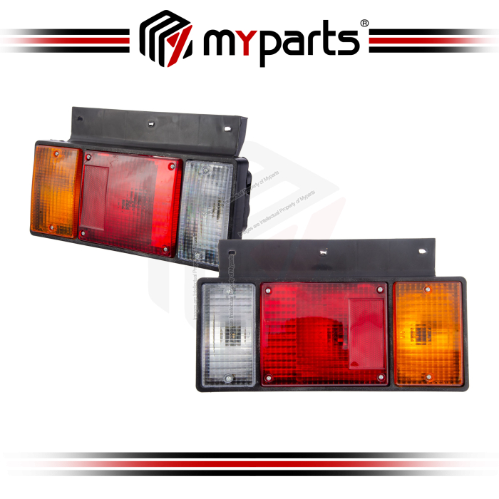 Myparts Fits Isuzu Hicom NHR NKR NPR 1984~2005 Taillamp Tail Lamp Taillight Tail Light Rear | Pair LH Left (Passenger Side) + RH Right (Driver Side)