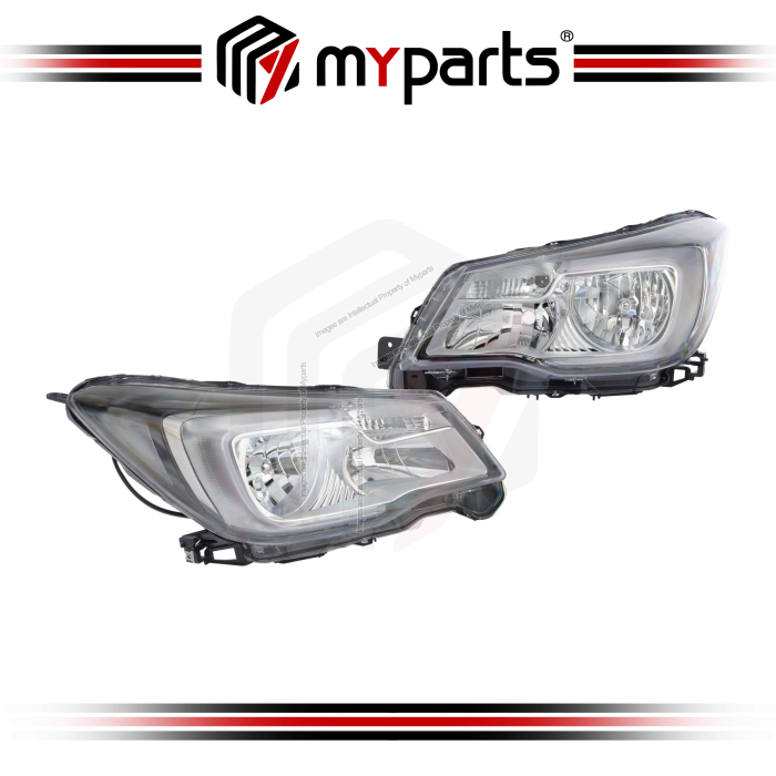 TYC Fits Subaru Forester 2016~2018 (Halogen) Head Lamp Headlamp Head Light Headlight Front | Pair LH Left (Passenger Side) + RH Right (Driver Side)
