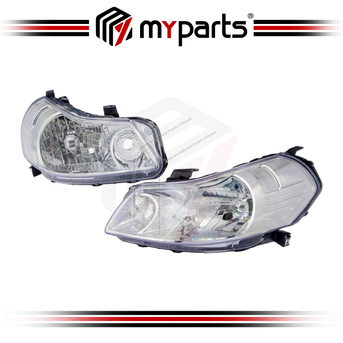 TYC Fits Suzuki SX-4 SX4 2007~2014 Head Lamp Headlamp Head Light Headlight Front | Pair LH Left (Passenger Side) + RH Right (Driver Side)