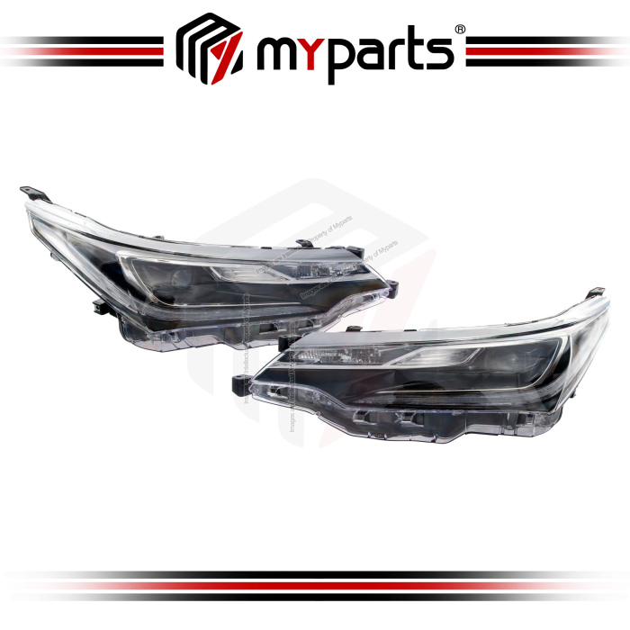 TYC Fits Toyota Corolla Altis 2016 ~ 2019 E172 Facelift |  Headlight Head Light Front Head Lamp | Pair of LH Left Hand + RH Right Hand