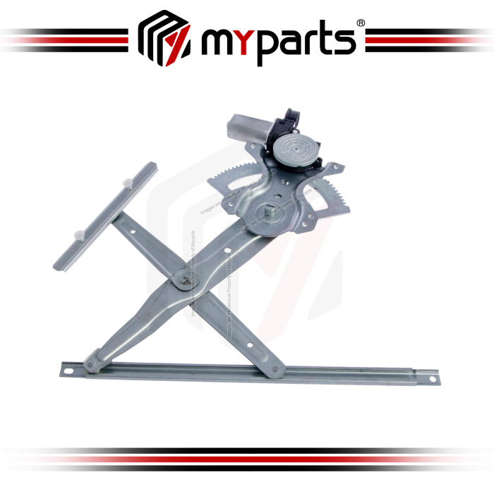 Myparts Fits Mitsubishi Outlander 2015~2023 FRONT Power Window Gear Regulator Door (With Motor) | LH Left Hand (Passenger Side)