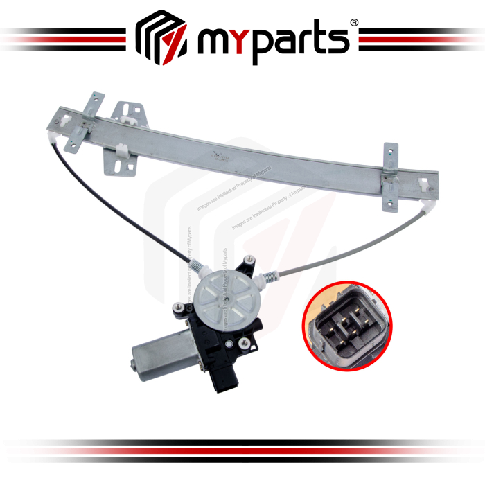 Myparts Honda Odyssey RB1 RB2 2004~2008 (6 Pins Motor) FRONT Power Electric Window Gear Regulator | RH RHS Right Hand (Driver)